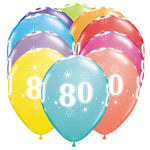 80-a-round 11″ Latex Balloons (6 count)