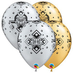 Art Deco Pattern 11″ Latex Balloons (50 count)