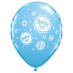 Baby Boy Dots - Pale Blue 11″ Latex Balloons (50 count)