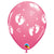 Baby Footprints - Rose 11″ Latex Balloons (6 count)