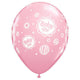 Baby Girl Dots - Pink 11″ Latex Balloons (50 count)