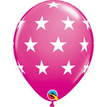 Big Stars - Wild Berry 11″ Latex Balloons (6 count)