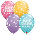 Birthday Dots & Sprinkles 11″ Latex Balloons (50 count)