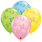 Butterflies 11″ Latex Balloons (6 count)