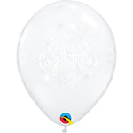 Congratulations Elegant - Diamond Clear 11″ Latex Balloons (50 count)