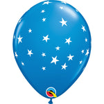 Contempo Stars - Dark Blue 50 Pack 11″ Balloon