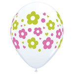 Daisies, Dots, & Hearts 11″ Latex Balloons (6 count)