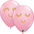 Pink Eyelashes 11″ Latex Balloons (50 count)