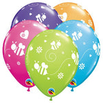 Flying Bees & Hearts 11″ Latex Balloons (6 count)