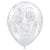 Glitter Roses-a-round - Diamond Clear 11″ Latex Balloons (25 count)