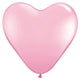 Hearts - Pink 11″ Latex Balloons (6 count)
