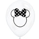 Minnie Mouse Silhouette - Diamond Clear 11″ Latex Balloons (25 count)