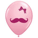 Mustache & Ribbon 11″ Latex Balloons (50 count)
