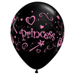 Princess - Onyx Black 11″ Latex Balloons (50 count)