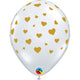 Random Hearts-A-Round - Diamond Clear 11" 6 Pack Latex Balloons