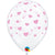 Random Hearts-a-round Pink 11″ Latex Balloons (6 count)