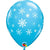 Snowflakes-a-round - Robin's Egg Blue 11″ Latex Balloons (6 count)