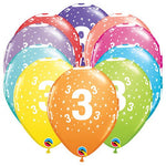 Stars #3-a-round 11″ Latex Balloons (6 count)