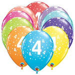 Stars #4-a-round 11″ Latex Balloons (6 count)