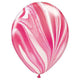 Superagate - Red & White 11" 5 Pack Latex Balloons