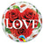 Bubbles - Love Roses (air-fill Only) 12″ Bubble Balloon (10 count)