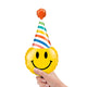 Smile Face Party Hat Mini Shape (air-fill Only) 14″ Balloon