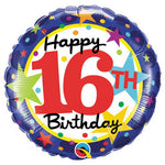 16th Birthday Stars 18″ Balloon