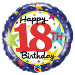 18th Birthday Stars 18″ Balloon