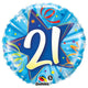 21 Shining Star - Bright Blue 18" Foil