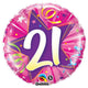 21 Shining Star - Hot Pink 18" Foil