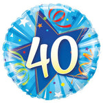 40 Shining Star Bright Blue 18" Foil