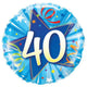 40 Shining Star Bright Blue 18" Foil