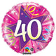 40 Shining Star - Hot Pink 18" Foil
