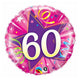 60 Shining Star - Hot Pink 18" Foil