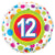 Age 12 Colorful Dots 18″ Balloon