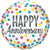 Anniversary Confetti Dots 18″ Balloon