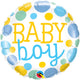Baby Boy Dots Blue 18″ Balloon