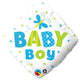 Baby Boy Dots & Dragonfly 18″ Balloon