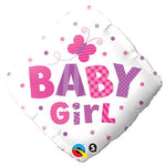 Baby Girl Dots & Butterfly 18" Foil