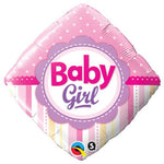 Baby Girl Dots & Stripes 18″ Balloon