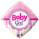 Baby Girl Dots & Stripes 18″ Balloon