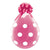 Big Polka Dots - Diamond Clear Neck-up 18″ Latex Balloons (5 count)