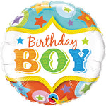 Birthday Boy Circus Stars 18″ Balloon
