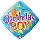Birthday Boy Stars 18" Foil