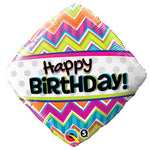 Birthday Chevron Patterns 18″ Balloon