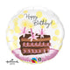 Birthday Chocolate Cake Slice 18″ Balloon