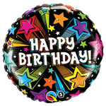 Birthday Colorful Shooting Stars 18″ Balloon