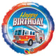 Birthday Fire Truck 18″ Balloon