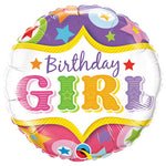 Birthday Girl Circus Stars 18″ Balloon