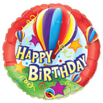 Birthday Hot Air Balloons 18″ Balloon